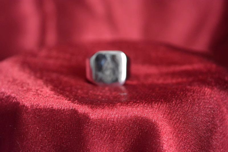 Jewelry Freemasonry Jewelry Rings Open Size Chrome Ring (Size 7-13) Size ONE SIZE - 4 Thumbnail