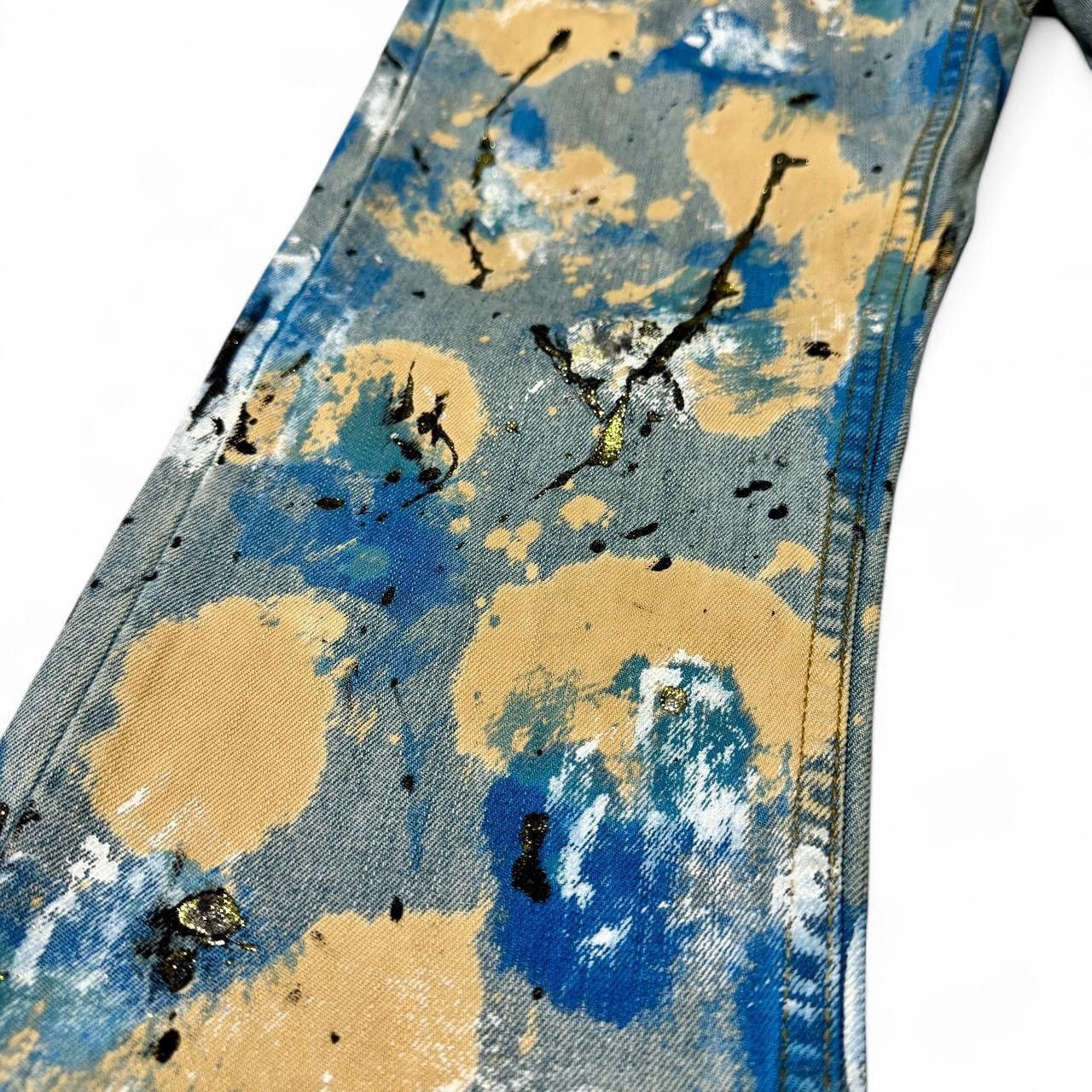 Other The Heritage America Hand painted blue jeans with Size US 34 / EU 50 - 3 Thumbnail