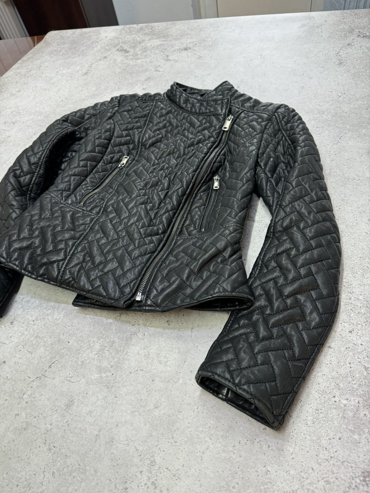 Japanese Brand Vintage Asymmetric Soft Real Leather 3D Jacket Size US S / EU 44-46 / 1 - 3 Thumbnail