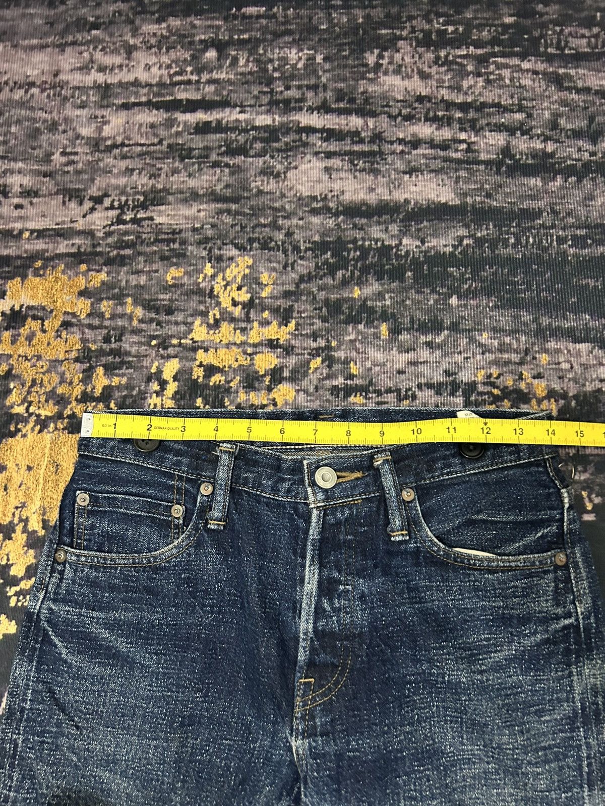 Nigel Cabourn Nigel Carbourn Distressed Selvedge Jeans Size 28" / US 6 / IT 42 - 15 Thumbnail