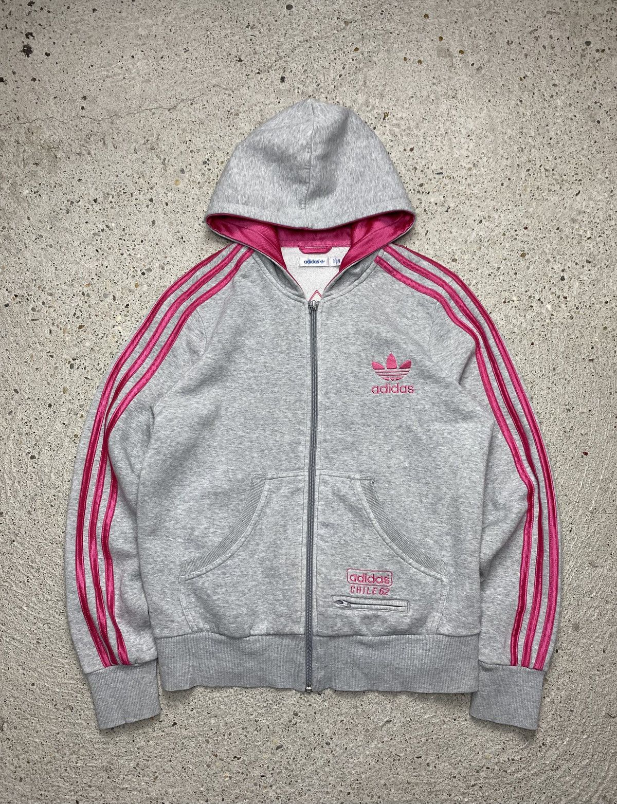 Adidas Adidas chile 62 hoodie pink stripes Size L / US 10 / IT 46 - 2 Thumbnail
