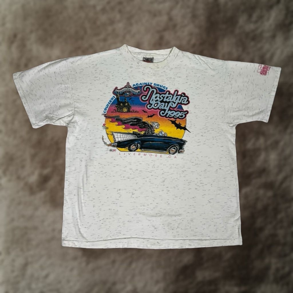 Vintage VINTAGE Altamont Cruisers T-Shirt Dracula Hot Rod Car Show T-Shirt XL 90s Men Gray Short Sleeve Horror Halloween Movie Cars Dracula Mens XL 90s Size US XL / EU 56 / 4 - 1 Thumbnail