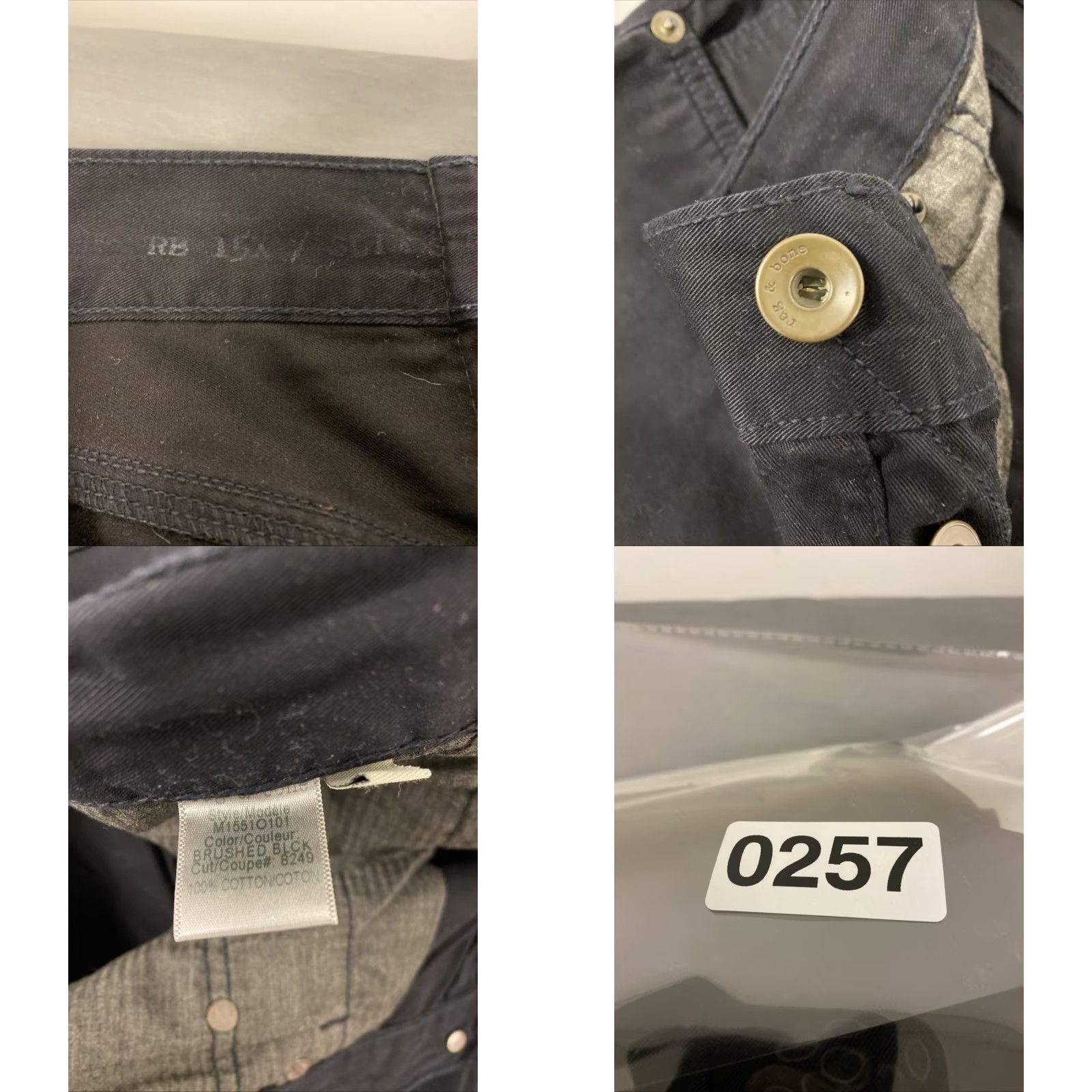 Rag & Bone Rag & Bone Jeans Men’s Size 33x32 Black Slim Fit / 0257 Size US 33 - 9 Thumbnail