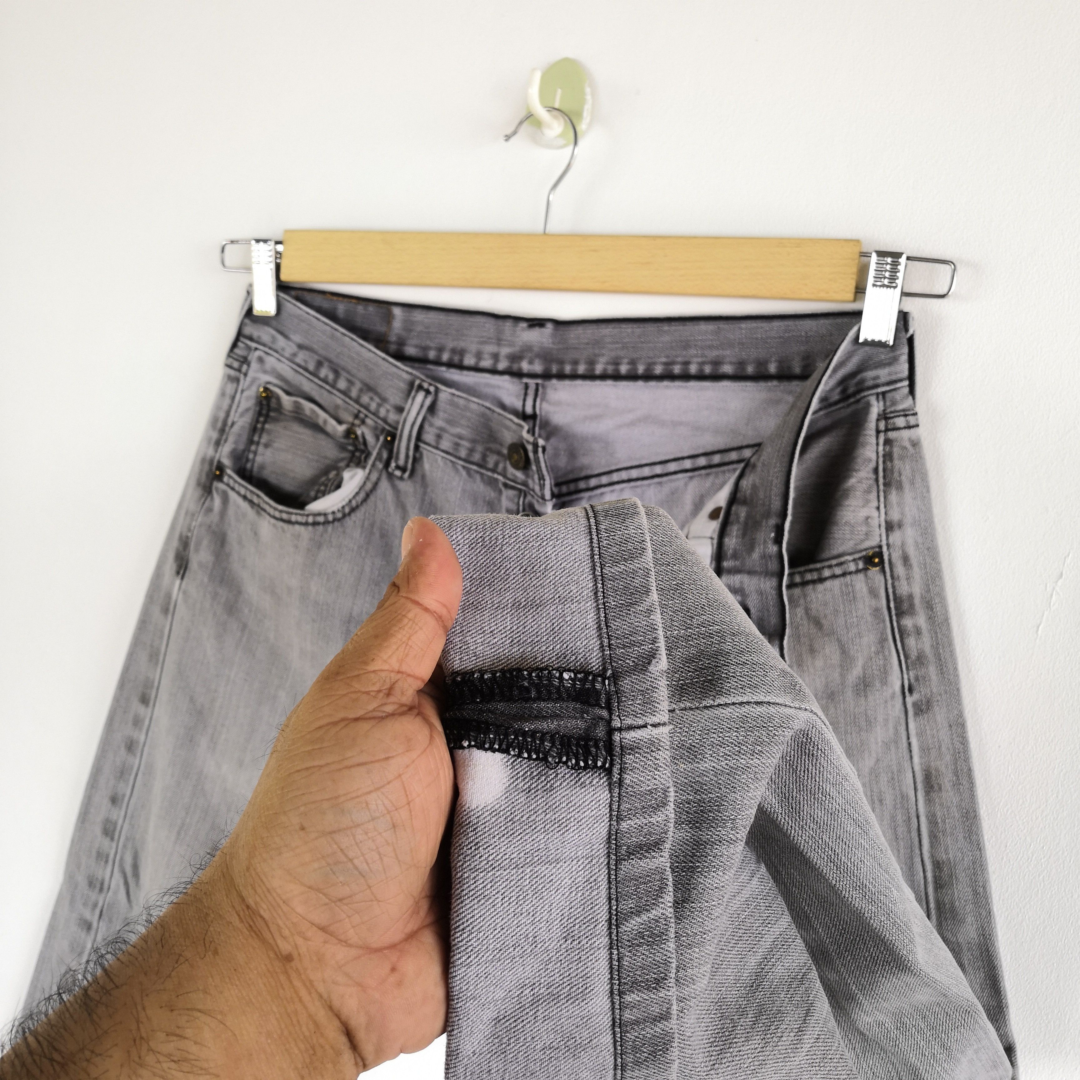 Levi's Vintage Levis 501 Faded Black Jeans Levi's Light Wash Denim Size US 32 / EU 48 - 8 Thumbnail
