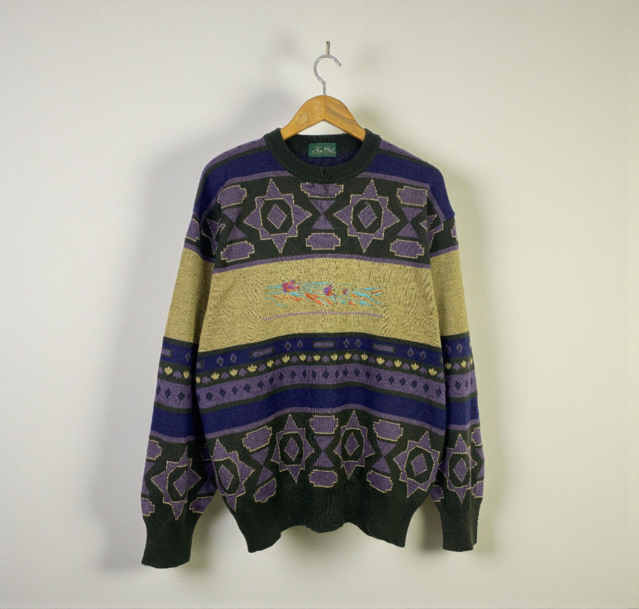 Japanese Brand Vintage Japanese Brand Native Knit Sweatshirt SH0338 Size US L / EU 52-54 / 3 - 1 Thumbnail
