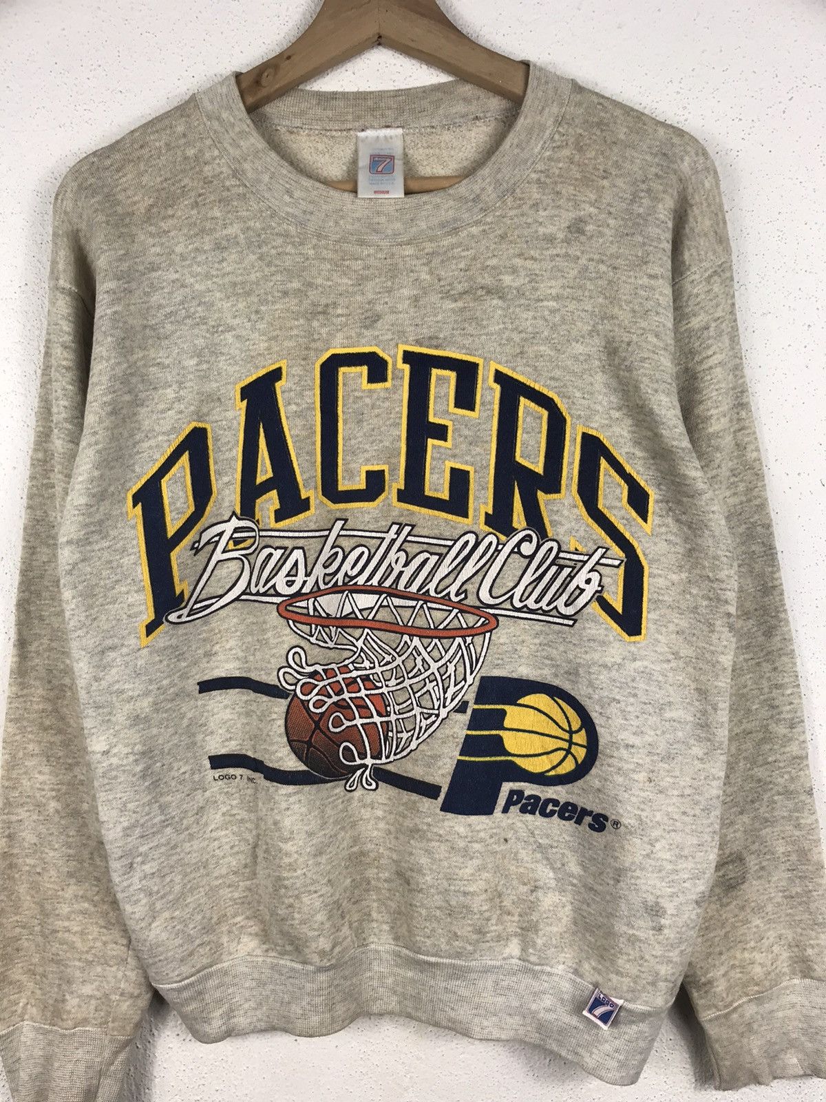 Logo 7 Vintage Pacers Basketball Club by logo 7 sweatshirt Size US M / EU 48-50 / 2 - 2 Thumbnail