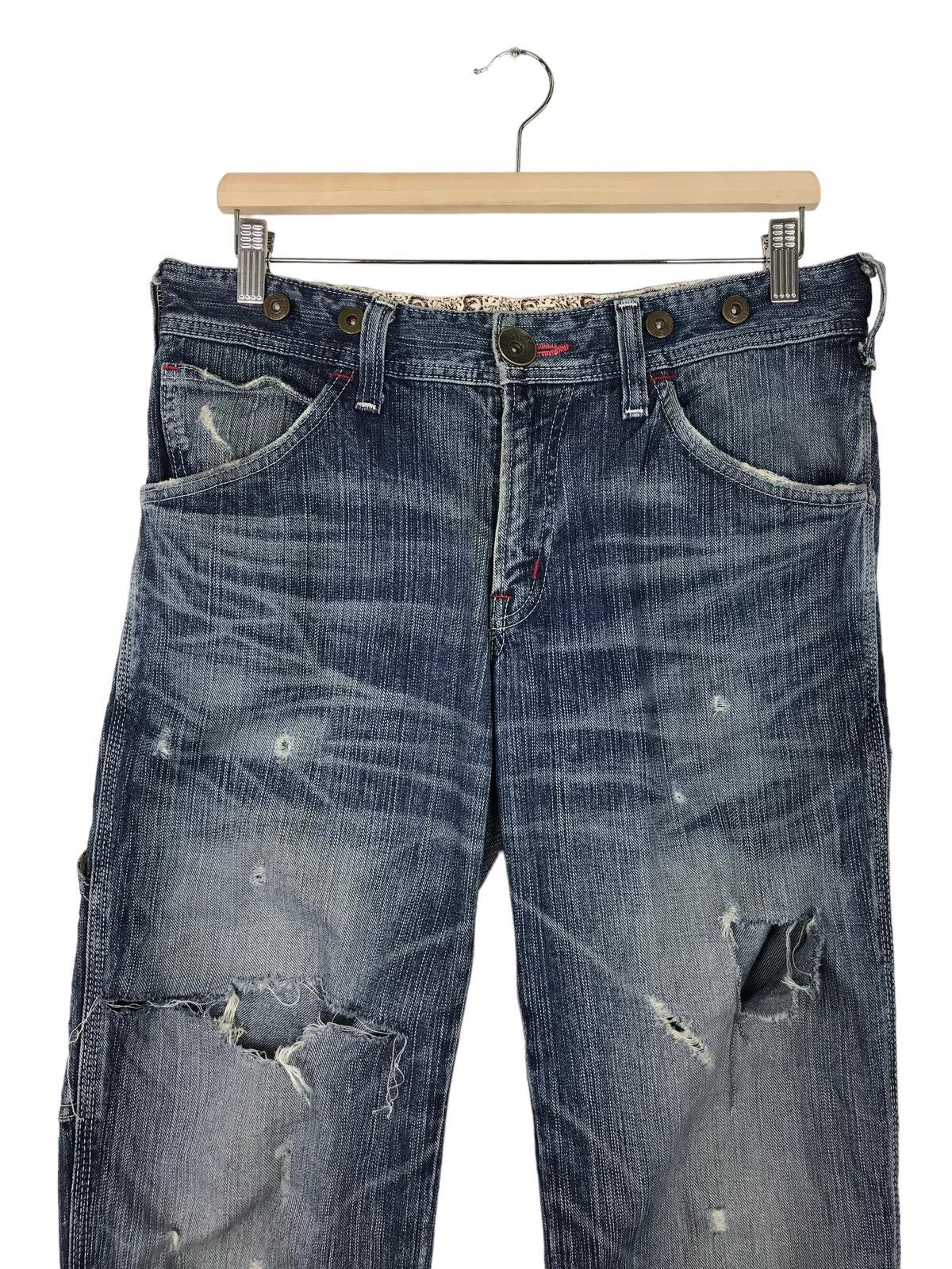 Edwin 💥 EDWIN PAIN SPLASH DISTRESS JEANS Size US 34 / EU 50 - 2 Thumbnail
