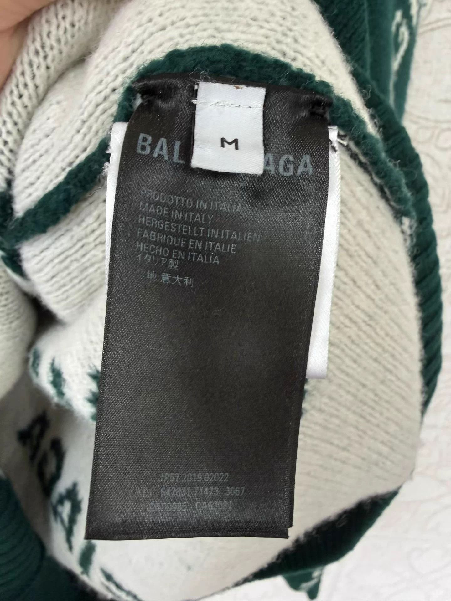 Balenciaga Balenciaga Deep Green Logo Knit Wool Sweater M Size M / US 6-8 / IT 42-44 - 3 Thumbnail