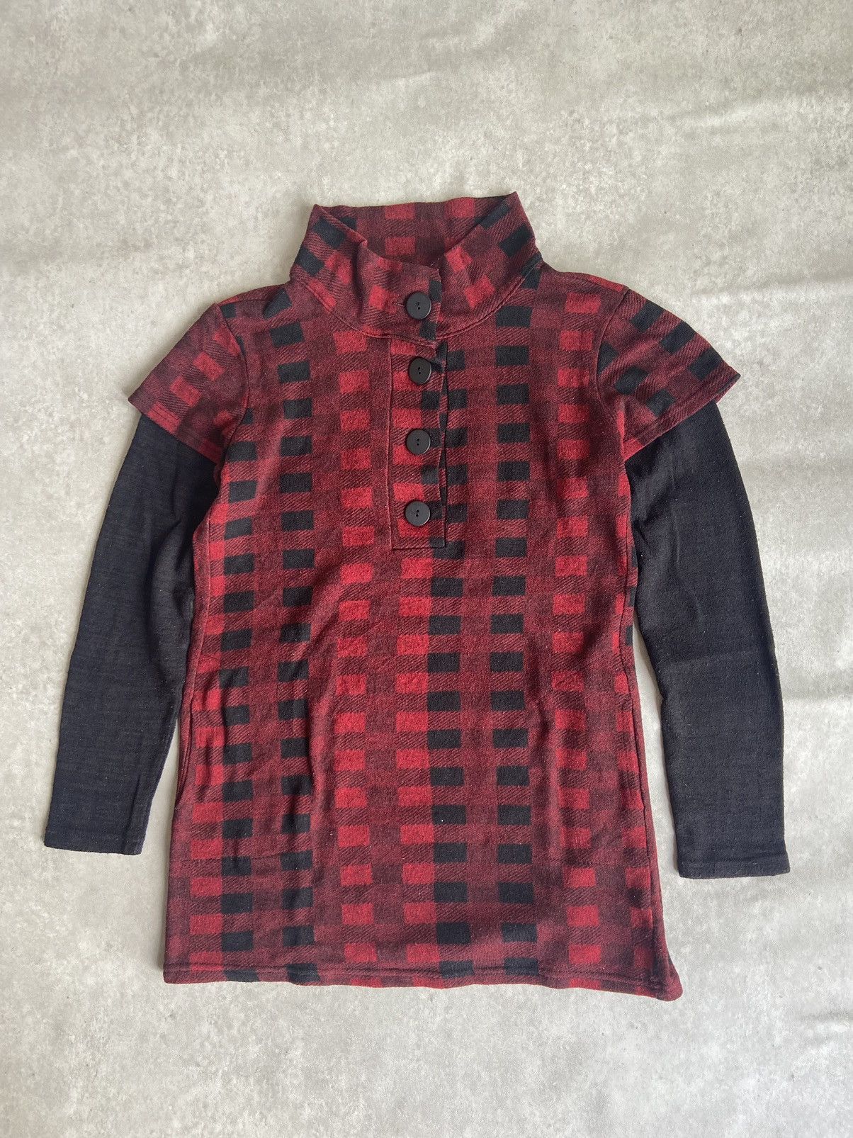 If Six Was Nine × Japanese Brand × Le Grande Bleu (L.G.B.) Double Layer Pattern Flannel Long Sleeve Size US L / EU 52-54 / 3 - 1 Thumbnail