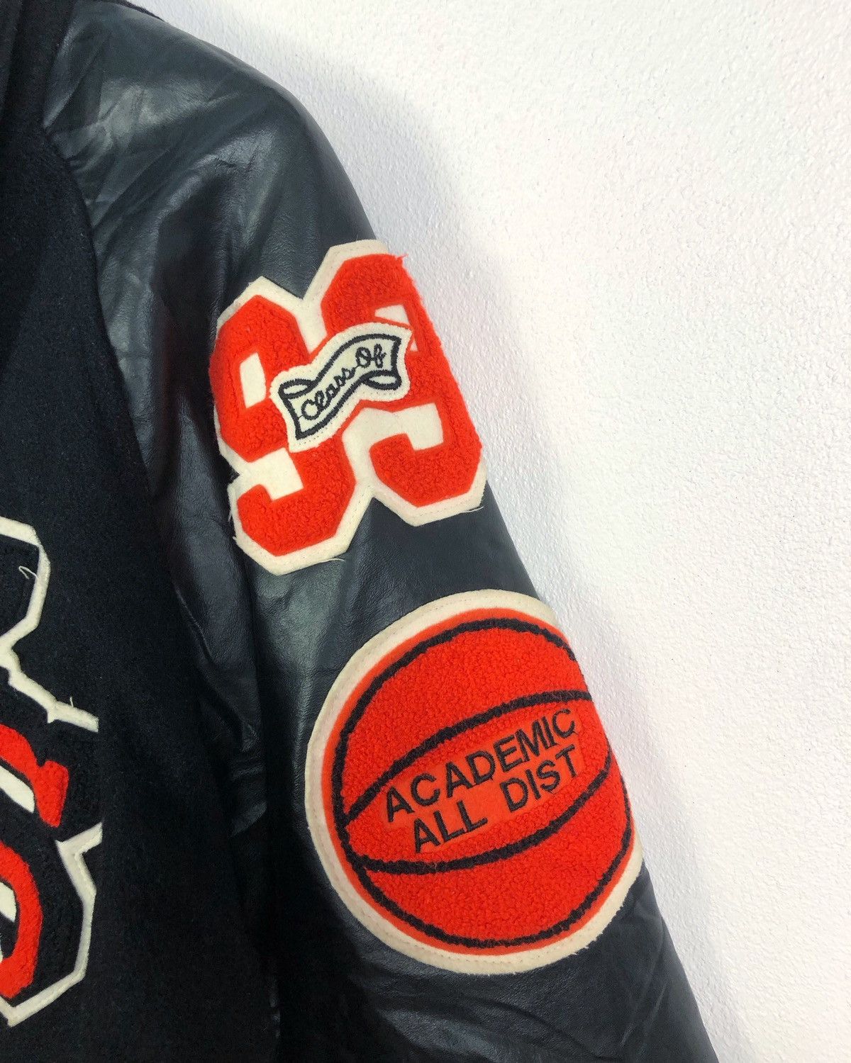 Vintage Vtg Awards USA Leather Sleeves Varsity Jacket Made in USA Size US L / EU 52-54 / 3 - 8 Thumbnail