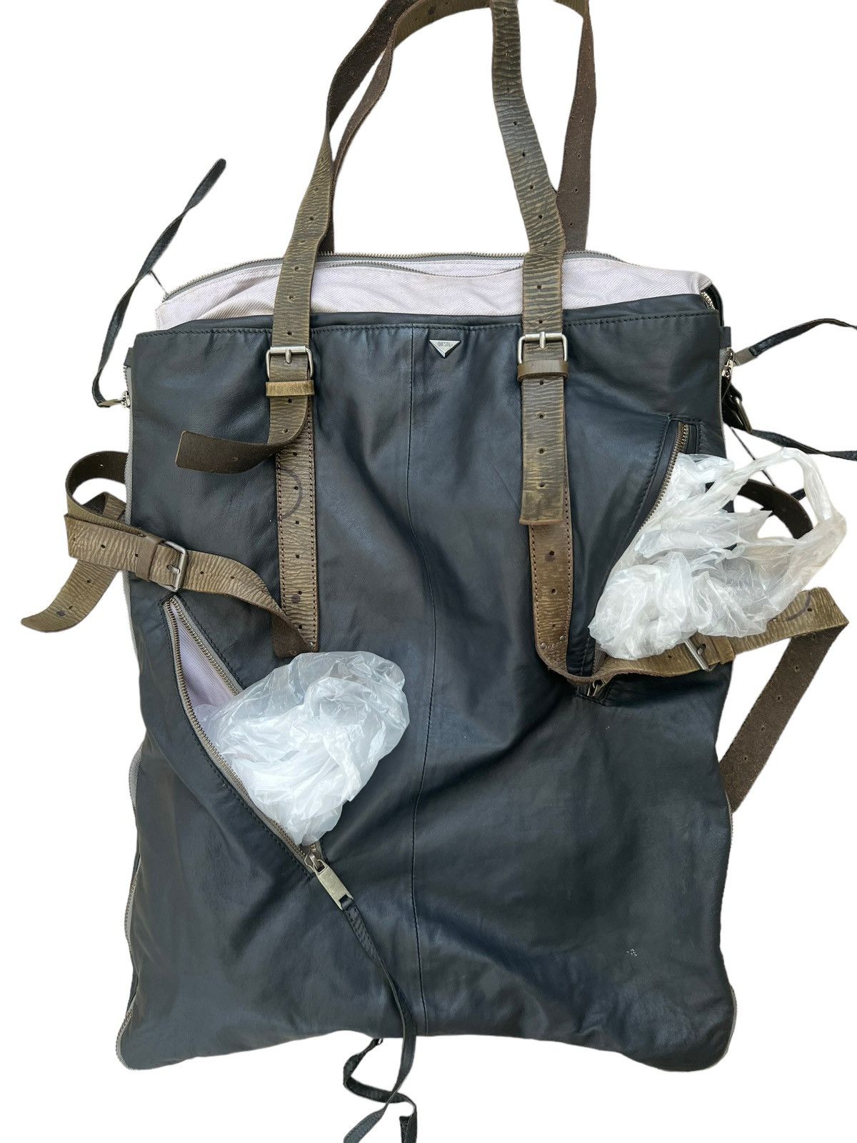 Diesel Diesel For Successful Living Patina Napa Leather Tote Bag Size ONE SIZE - 12 Thumbnail