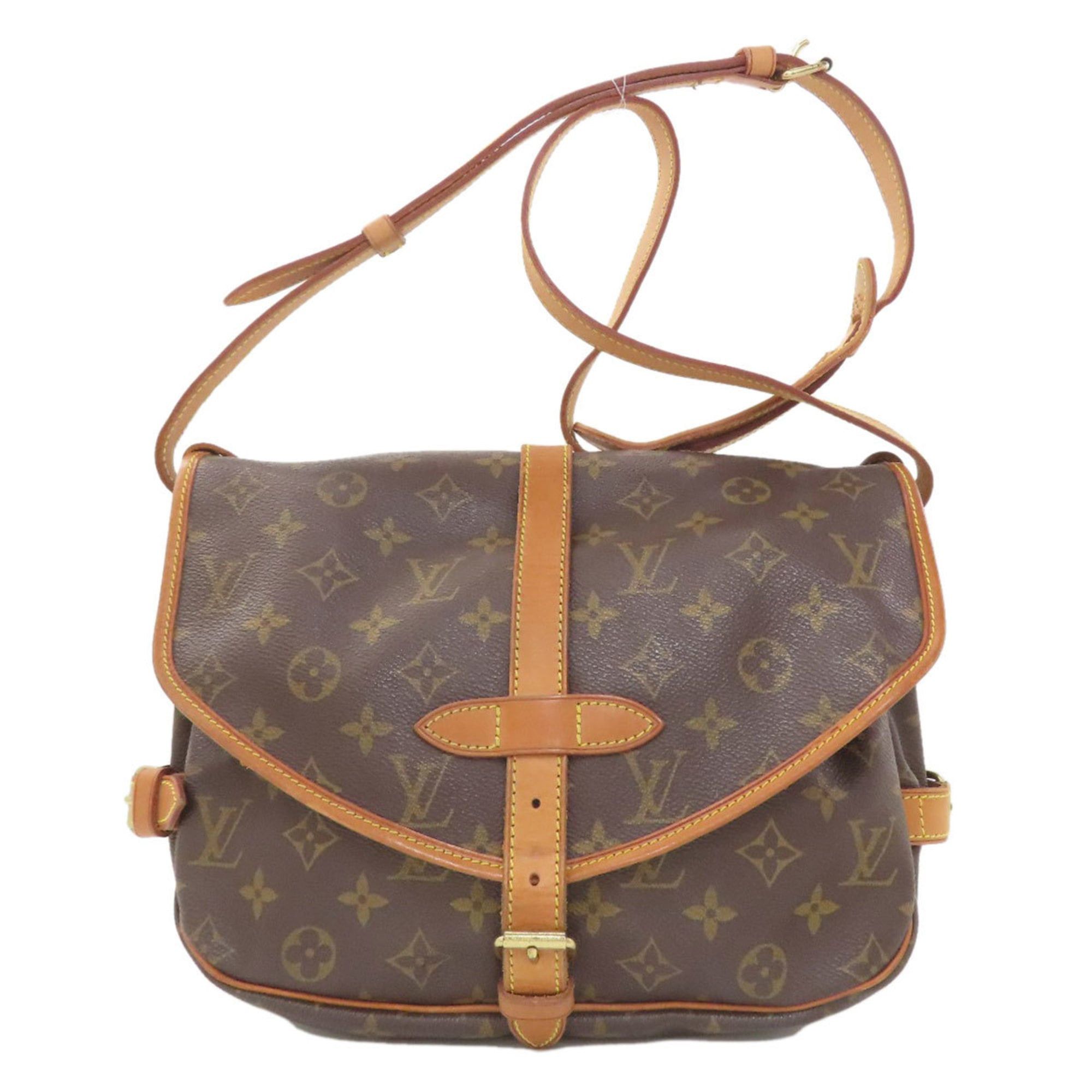 Louis Vuitton Louis Vuitton M40710 Saumur MM Shoulder Bag Monogram Canvas Women's LOUIS VUITTON Size ONE SIZE - 1 Thumbnail