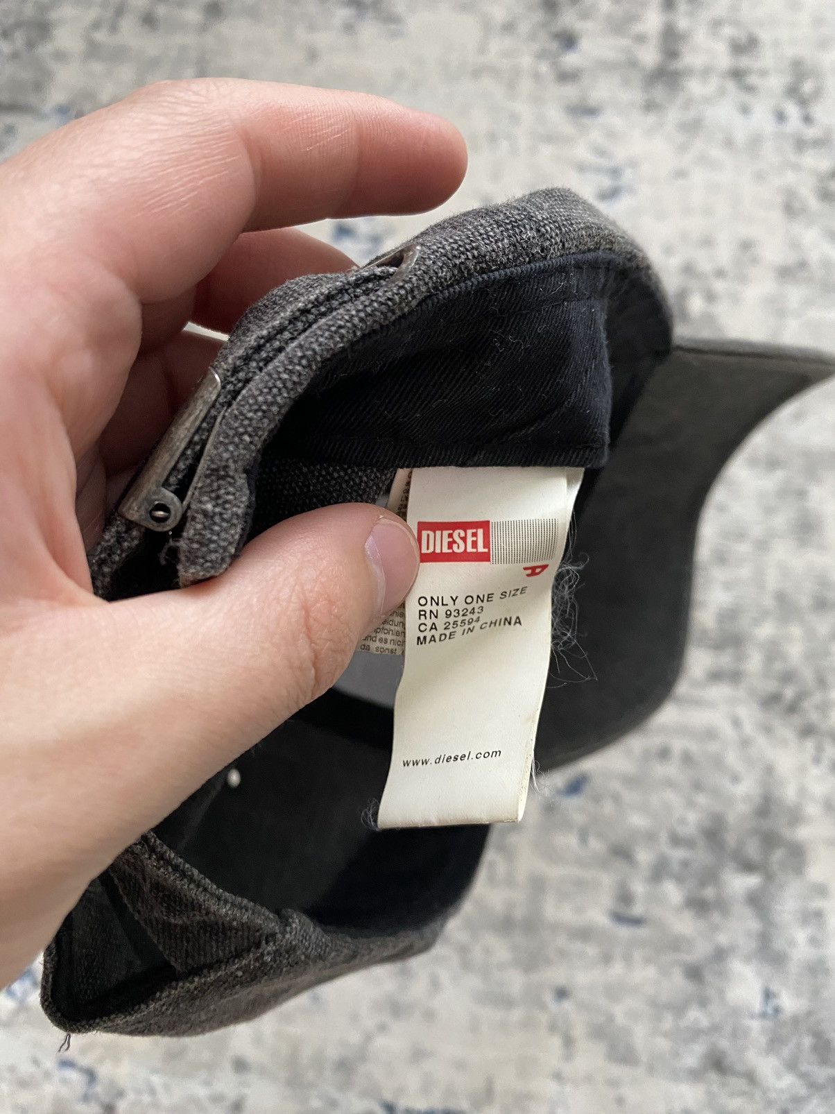 Diesel × Vintage Diesel Big Logo Hat Cap Size ONE SIZE - 8 Thumbnail