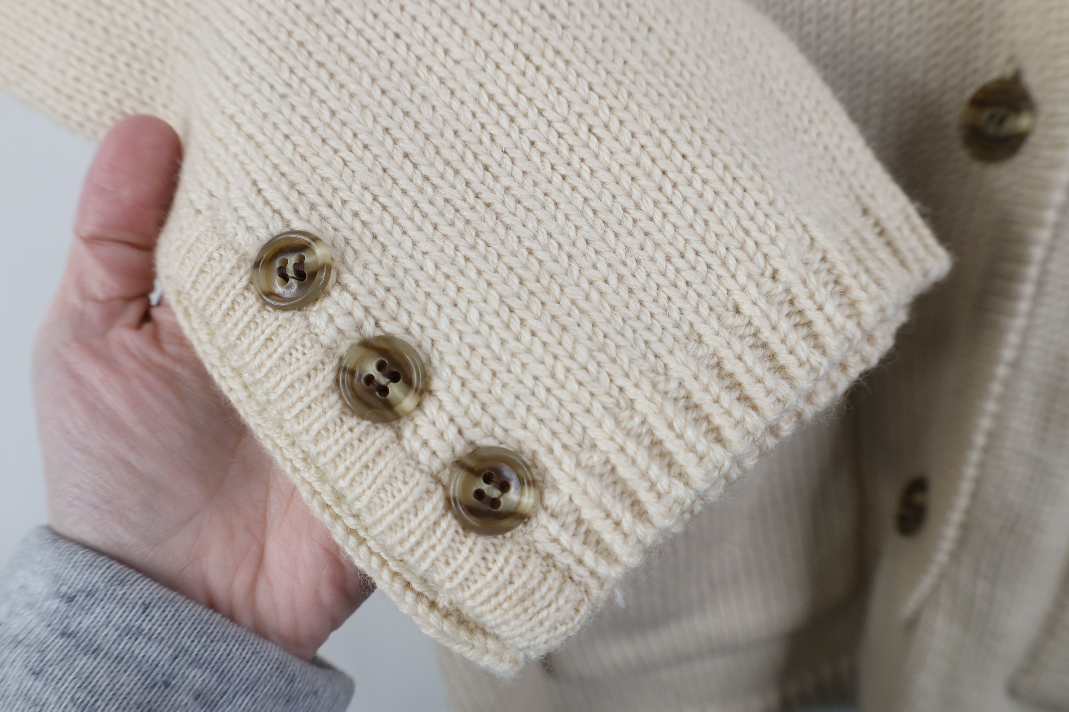 Vintage Vintage 90s Streetwear Blend Knit Shawl Cardigan Sweater Size L / US 10 / IT 46 - 7 Thumbnail