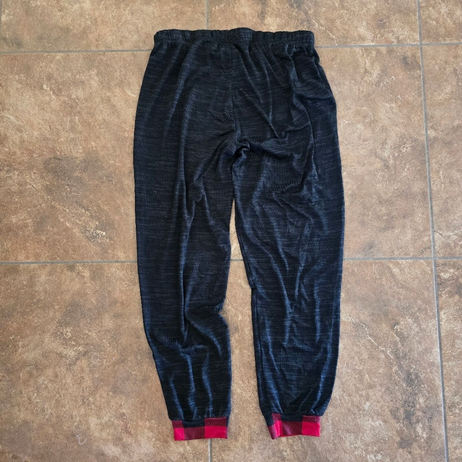 Other Dark Grey | MUK LUKS | Plaid Banded Sweats Size 34" / US 12 / IT 48 - 2 Thumbnail