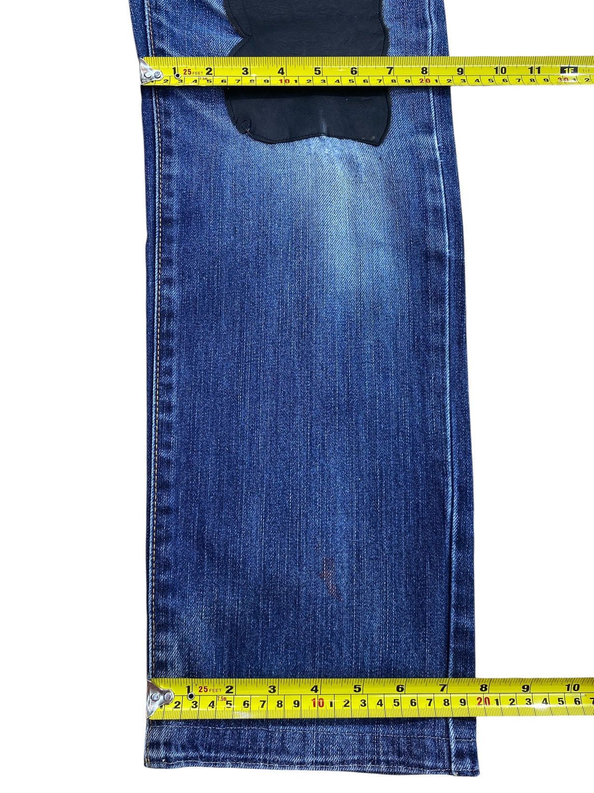 Edwin Edwin Faded Blue Wash Style Patched Distress Loose Jeans Size US 32 / EU 48 - 6 Thumbnail