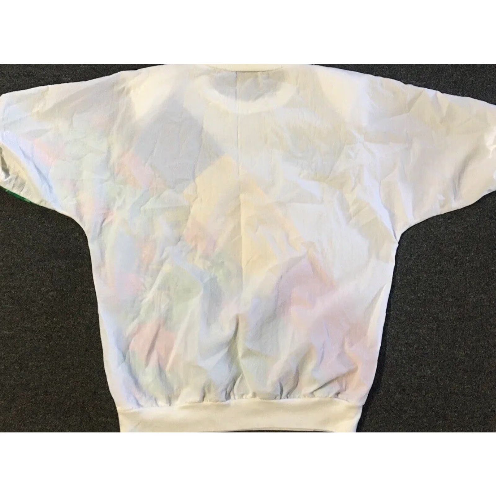Vintage VINTAGE Abstract Flower Art Top Shirt Womens 12 White 80s 90s Surf Hawaii Vaporwave Grunge All Over Print Flowered Pattern Size XL / US 12-14 / IT 48-50 - 4 Thumbnail