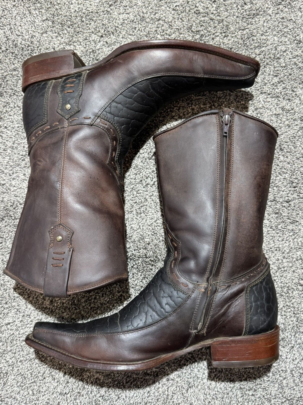 Other Rudel Cowboy Boots Handcrafted Exotic Western Boots 8.5 EE Size US 8.5 / EU 41-42 - 13 Thumbnail