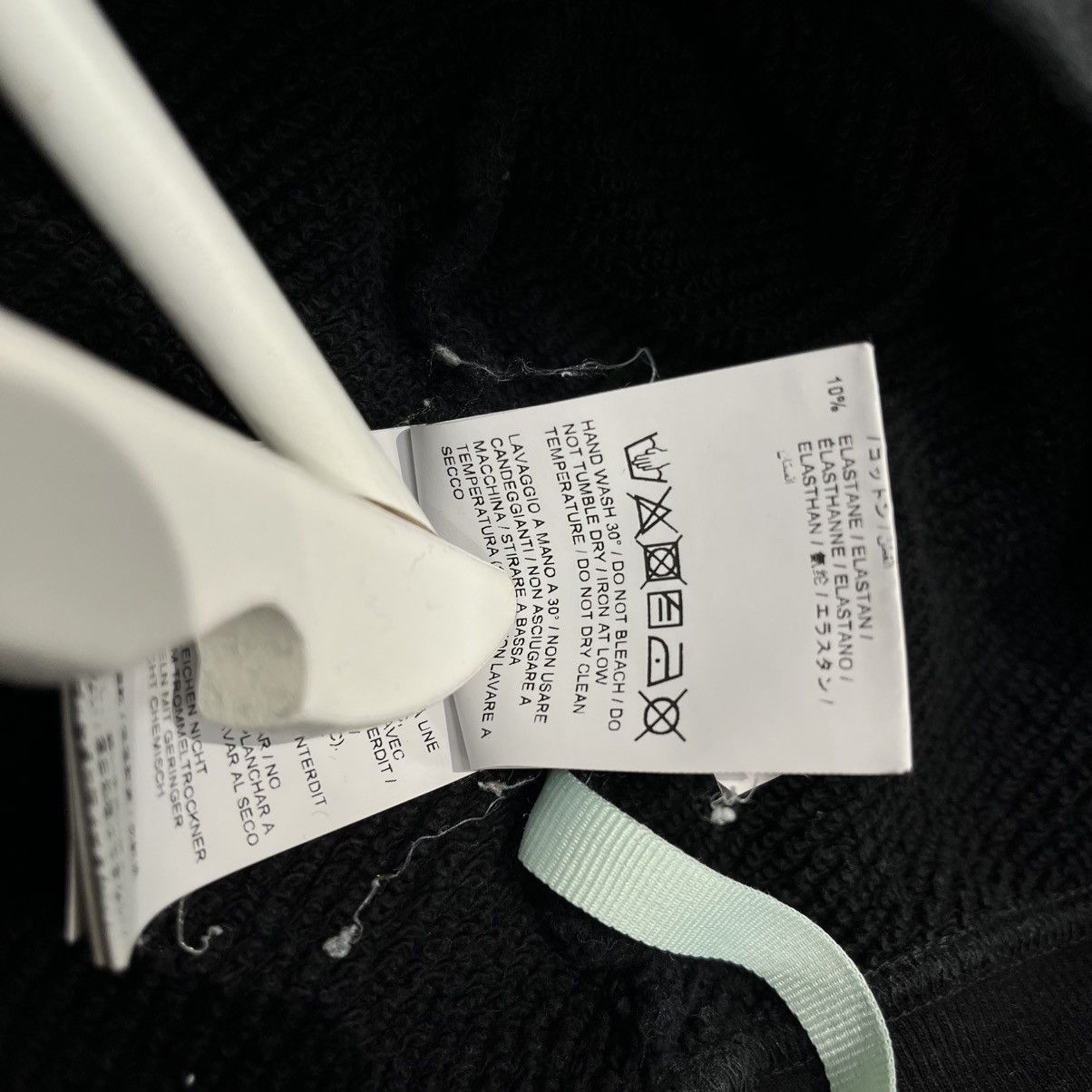 Off-White Off-White Crop Top Hoodie Black Size M / US 6-8 / IT 42-44 - 8 Thumbnail