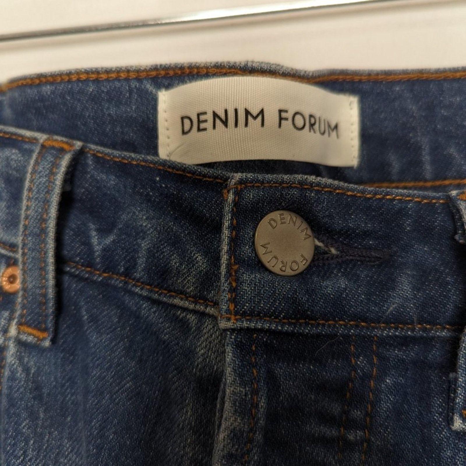 Aritzia Denim Forum Medium Wash The Arlo Hi-Rise Seam Jean Size 30 Size 30" / US 8 / IT 44 - 9 Thumbnail