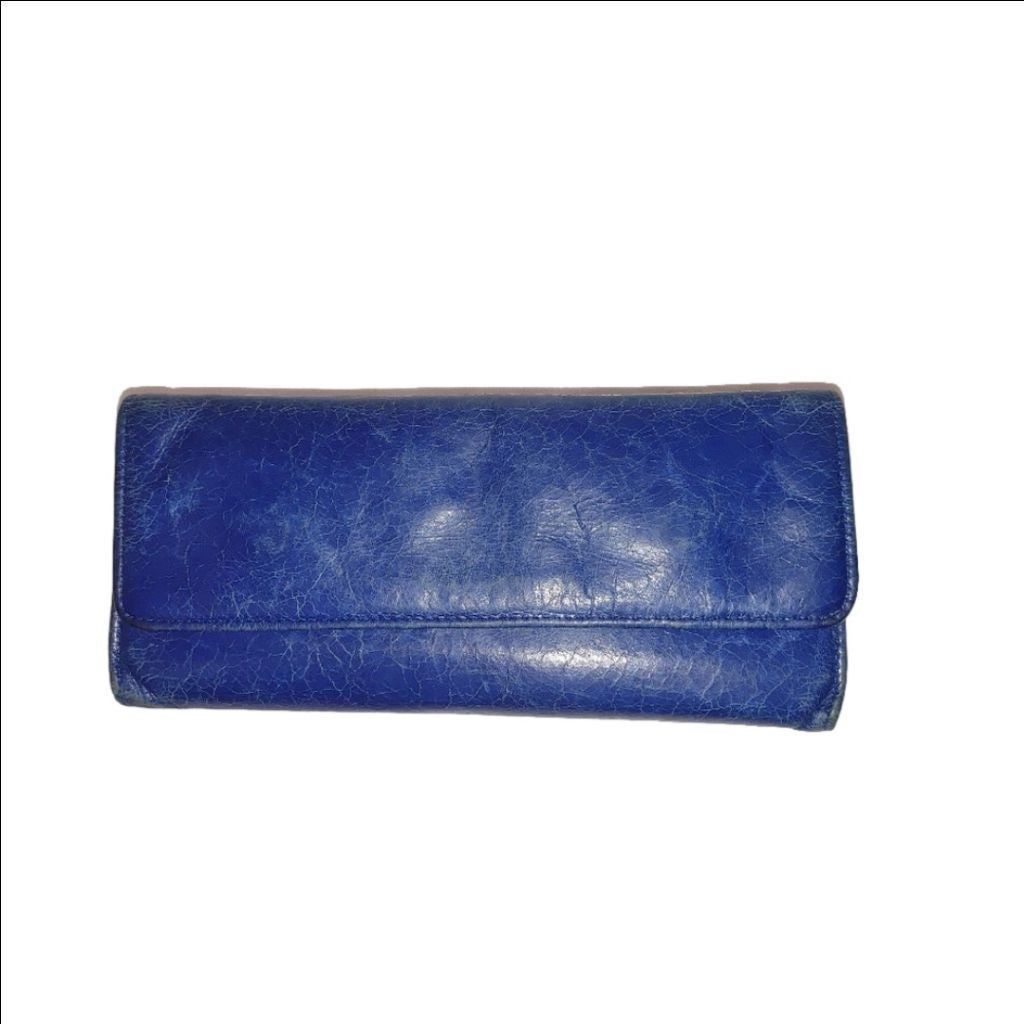 Hobo HOBO International Jill Distressed Leather Trifold Wallet Size ONE SIZE - 1 Thumbnail