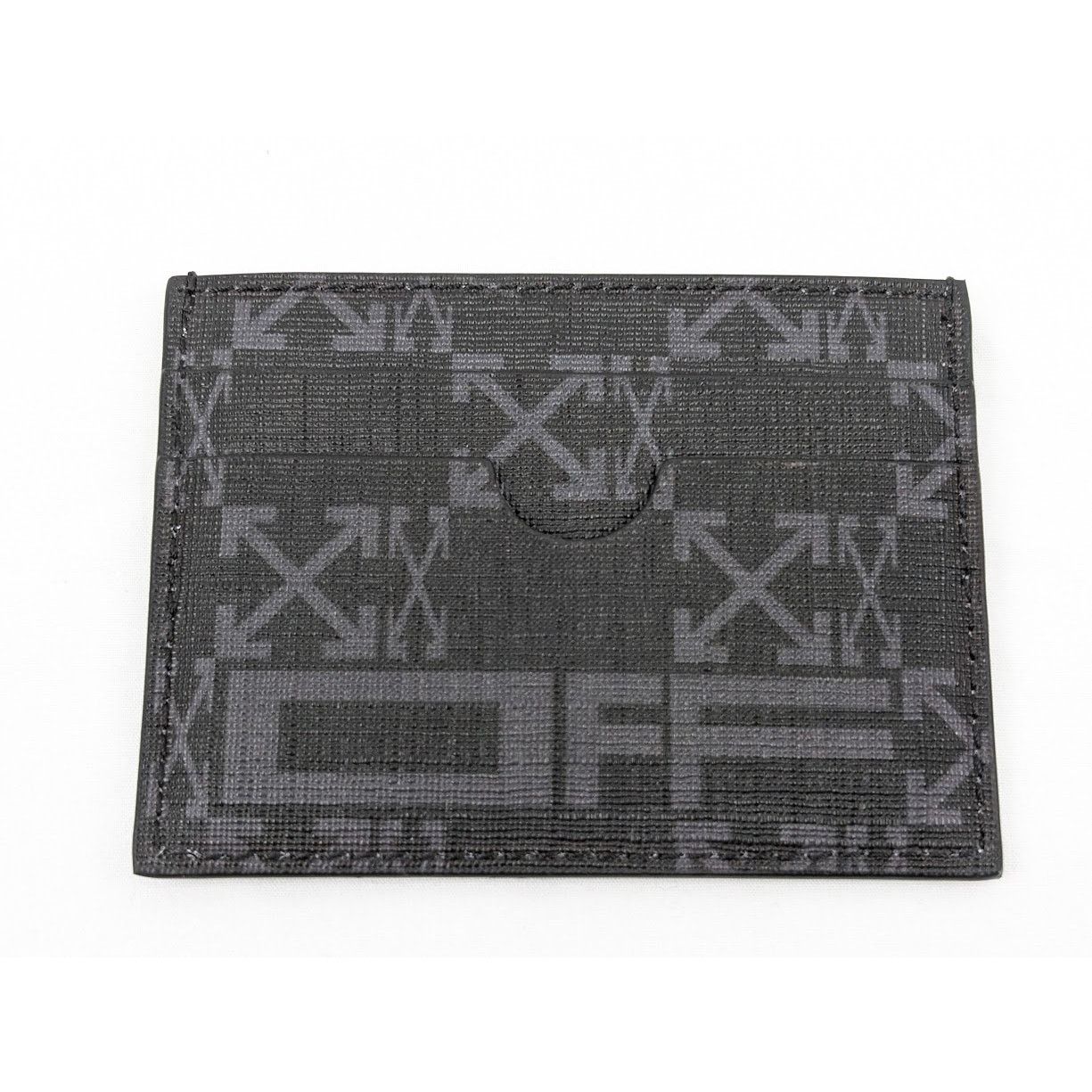 Off-White o1rshd1 Size:OS/Allover Simple Card Case Black/Dark Grey Size ONE SIZE - 2 Thumbnail