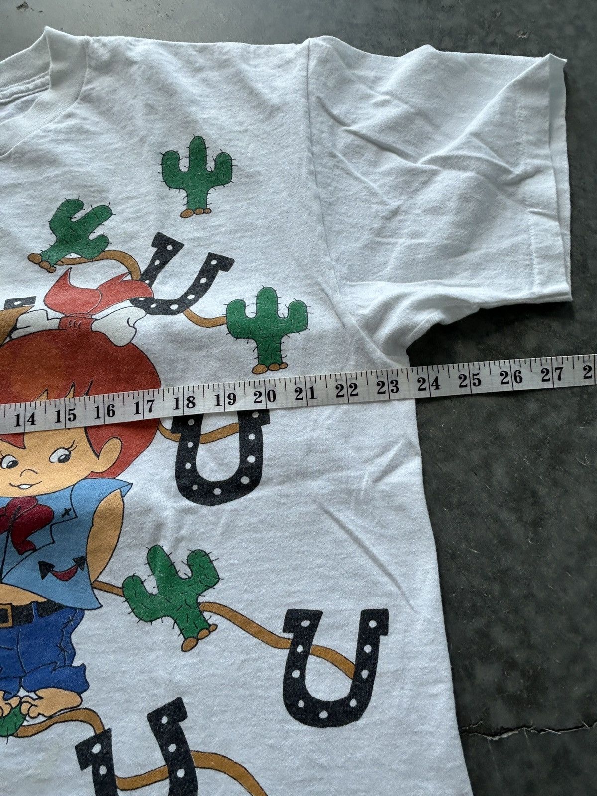 Vintage Vintage 90s Bam Bam and Pebbles Flintstones AOP Graphic Tee Size US XL / EU 56 / 4 - 10 Thumbnail