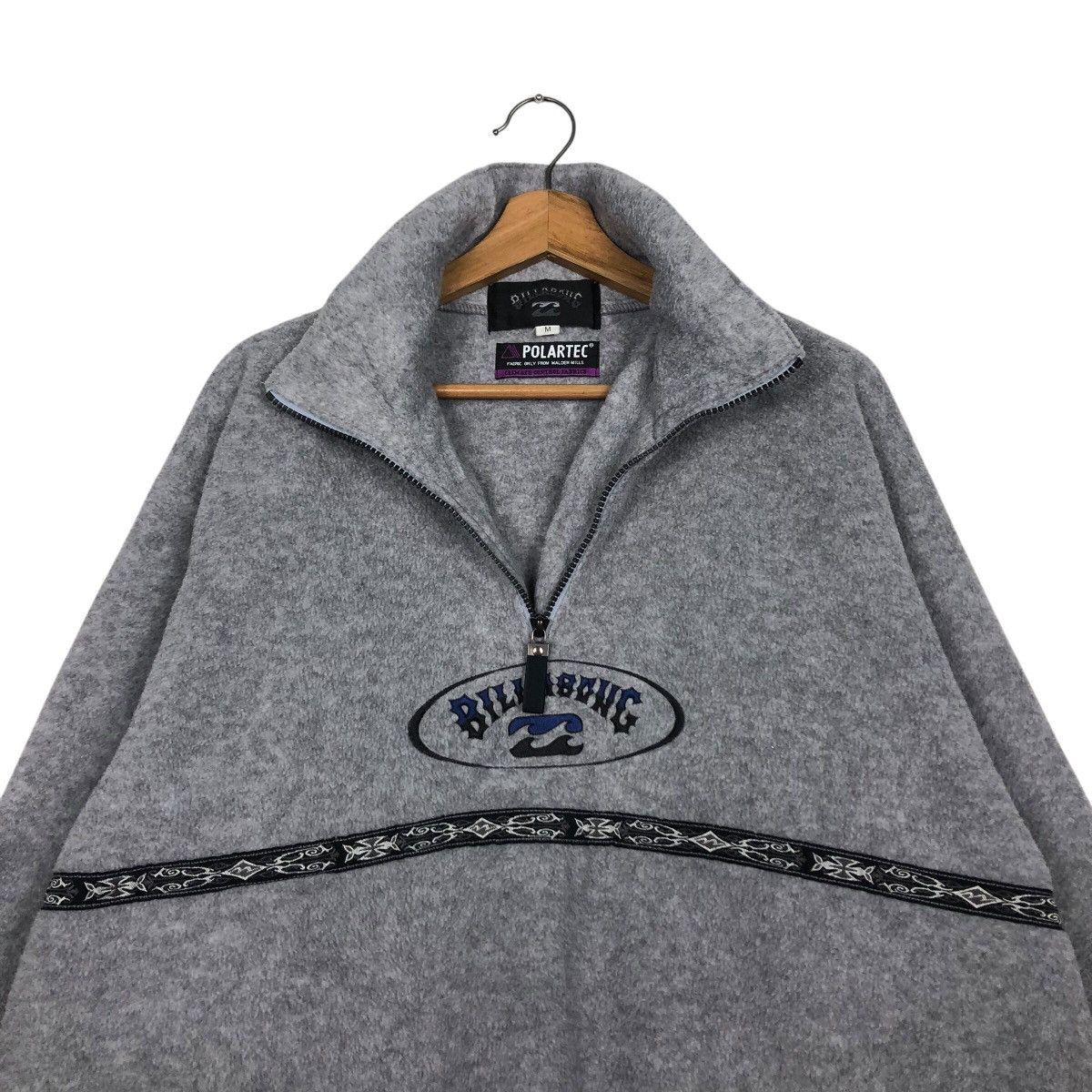Billabong Vintage Fleece Jacket Half Zipper Anorak Billabong Polartec Size US M / EU 48-50 / 2 - 13 Thumbnail