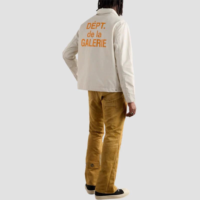 Gallery Dept. o1mle0725 Montecito - French Logo Jacket in Cream Size US XS / EU 42 / 0 - 5 Thumbnail