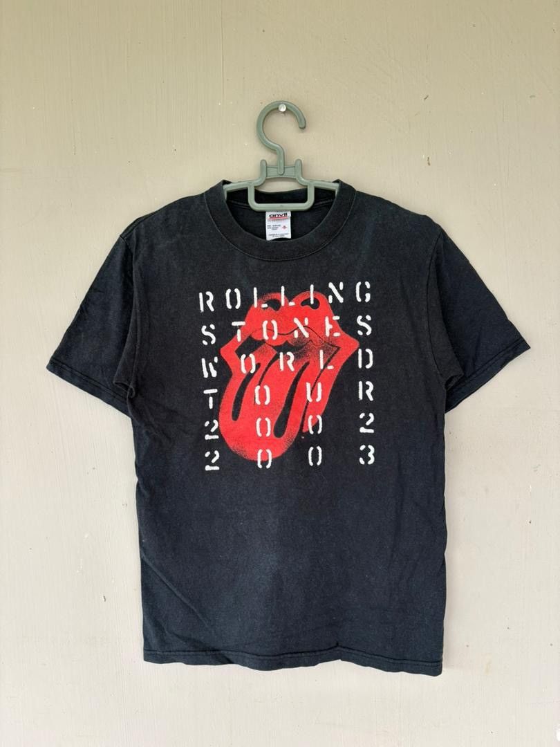 The Rolling Stones Vintage Y2K Rolling stone World Tour 2002/2003 Promo Shirt Size US S / EU 44-46 / 1 - 1 Thumbnail