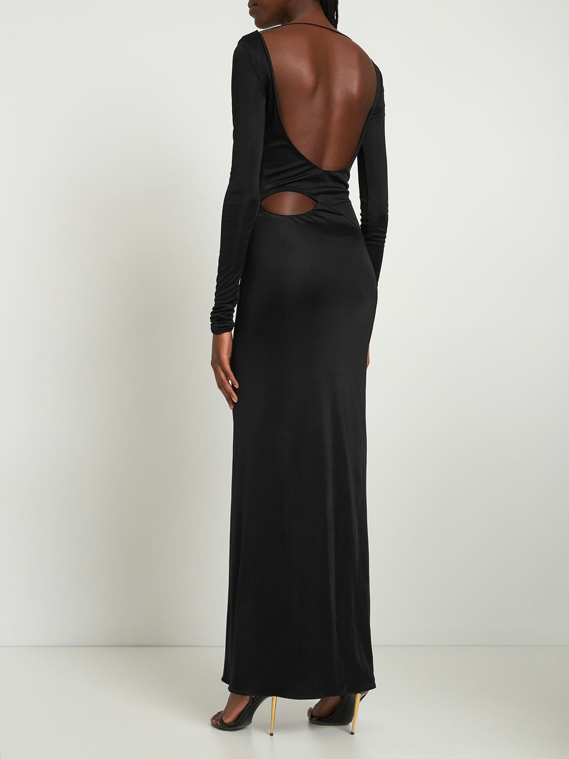 Tom Ford o1y0126 Maxi Dress in Black Size M / US 6-8 / IT 42-44 - 4 Thumbnail