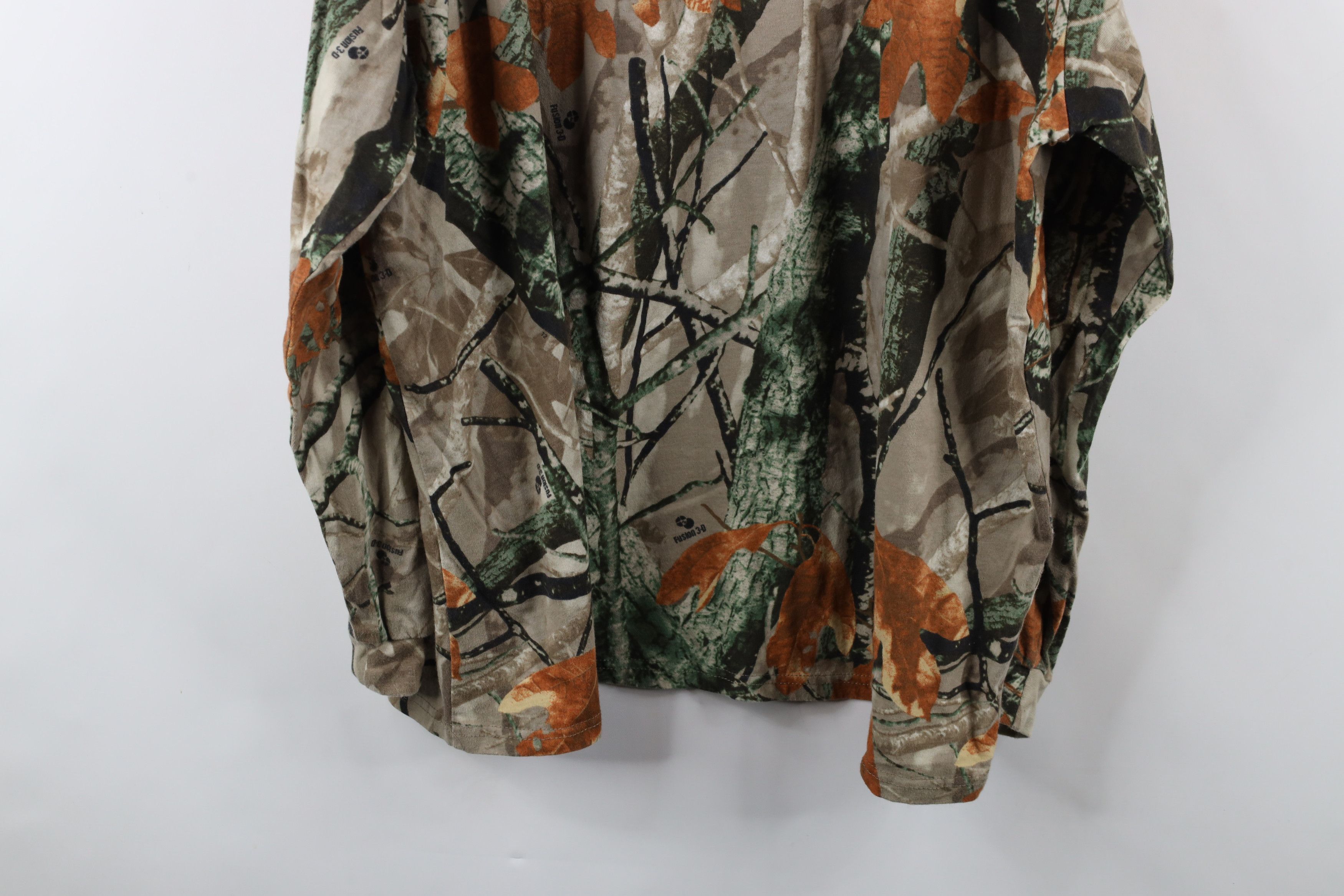 Vintage Vintage Streetwear Camouflage Long Sleeve Pocket T-Shirt Size US XXL / EU 58 / 5 - 10 Thumbnail
