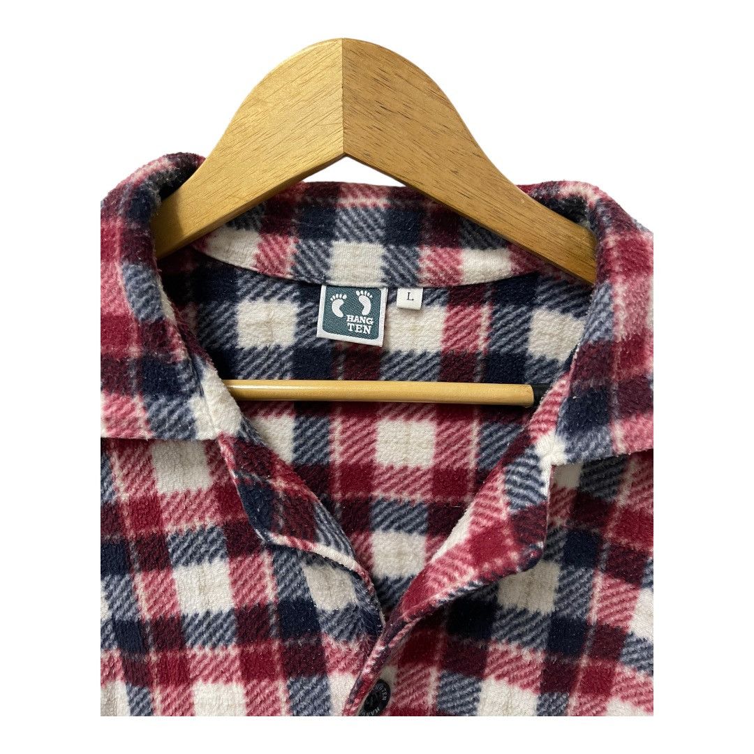 Hang Ten VINTAGE HANG TEN CHECKERED FLANNEL SHIRTS BUTTON UP Size US L / EU 52-54 / 3 - 2 Thumbnail