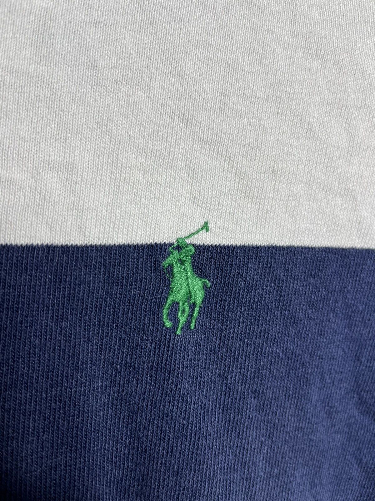 Polo Ralph Lauren Polo Ralph Lauren Rugby Shirt Mens Striped Vintage 90s long Size US XL / EU 56 / 4 - 5 Thumbnail