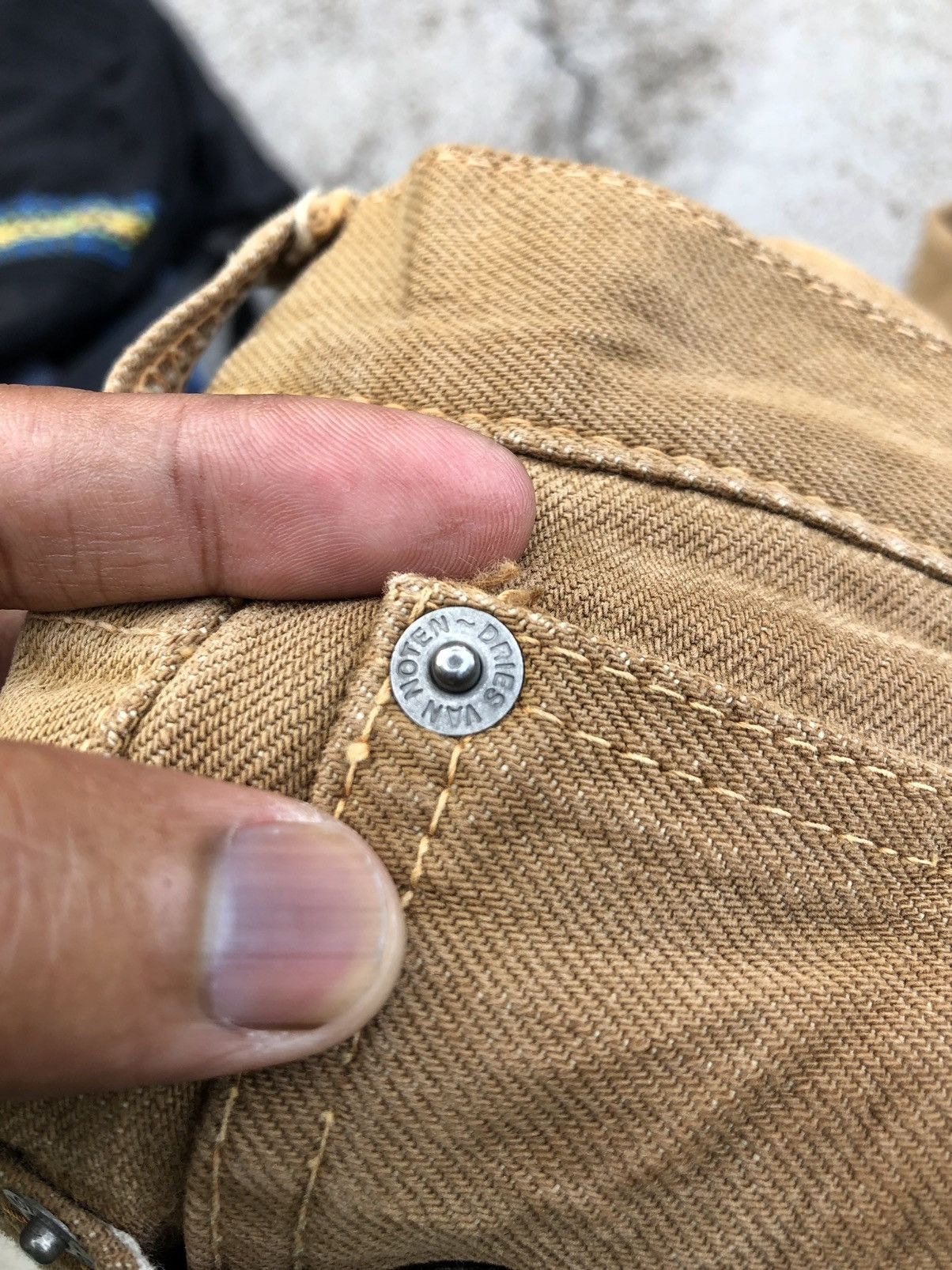 Dries Van Noten SELVEDGE DISTRESSED DENIM BY DRIES VAN NOTEN Size US 29 - 11 Thumbnail