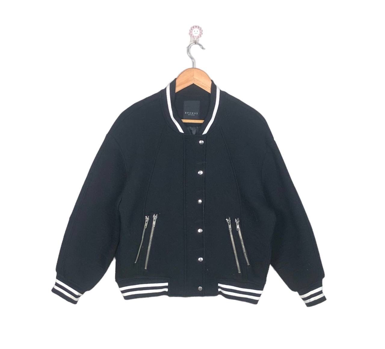 Japanese Brand Avant Garde Browns Varsity Teddy Jacket Inspired YSL Size US M / EU 48-50 / 2 - 1 Thumbnail