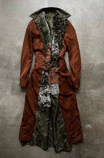 Comme des Garcons Comme des Garçons 00SS Runway Lace & Pleated Fringe Coat Size M / US 6-8 / IT 42-44 - 2 Thumbnail