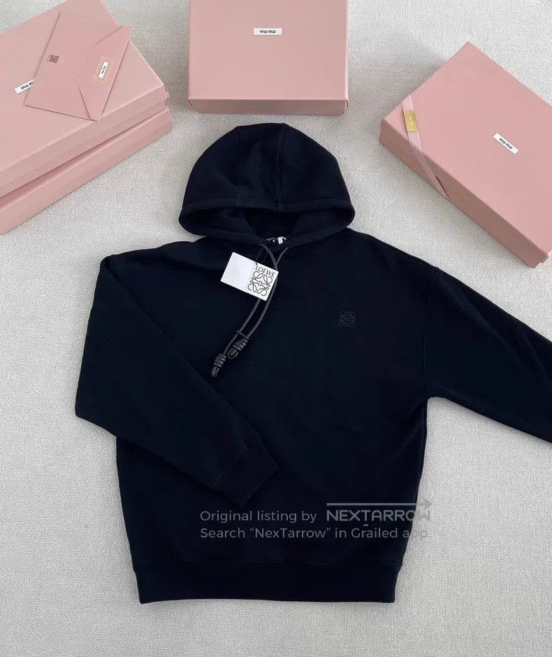 Loewe Loewe SS26 Solid Color Floral Word Embroidery Hooded Long Size M / US 6-8 / IT 42-44 - 1 Thumbnail