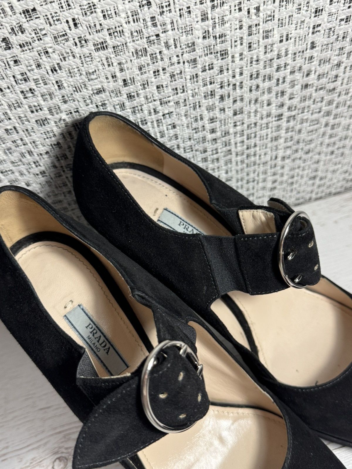 Prada Prada Velvet Platforms Heels Black Size 8.5 Size US 8.5 / IT 38.5 - 4 Thumbnail