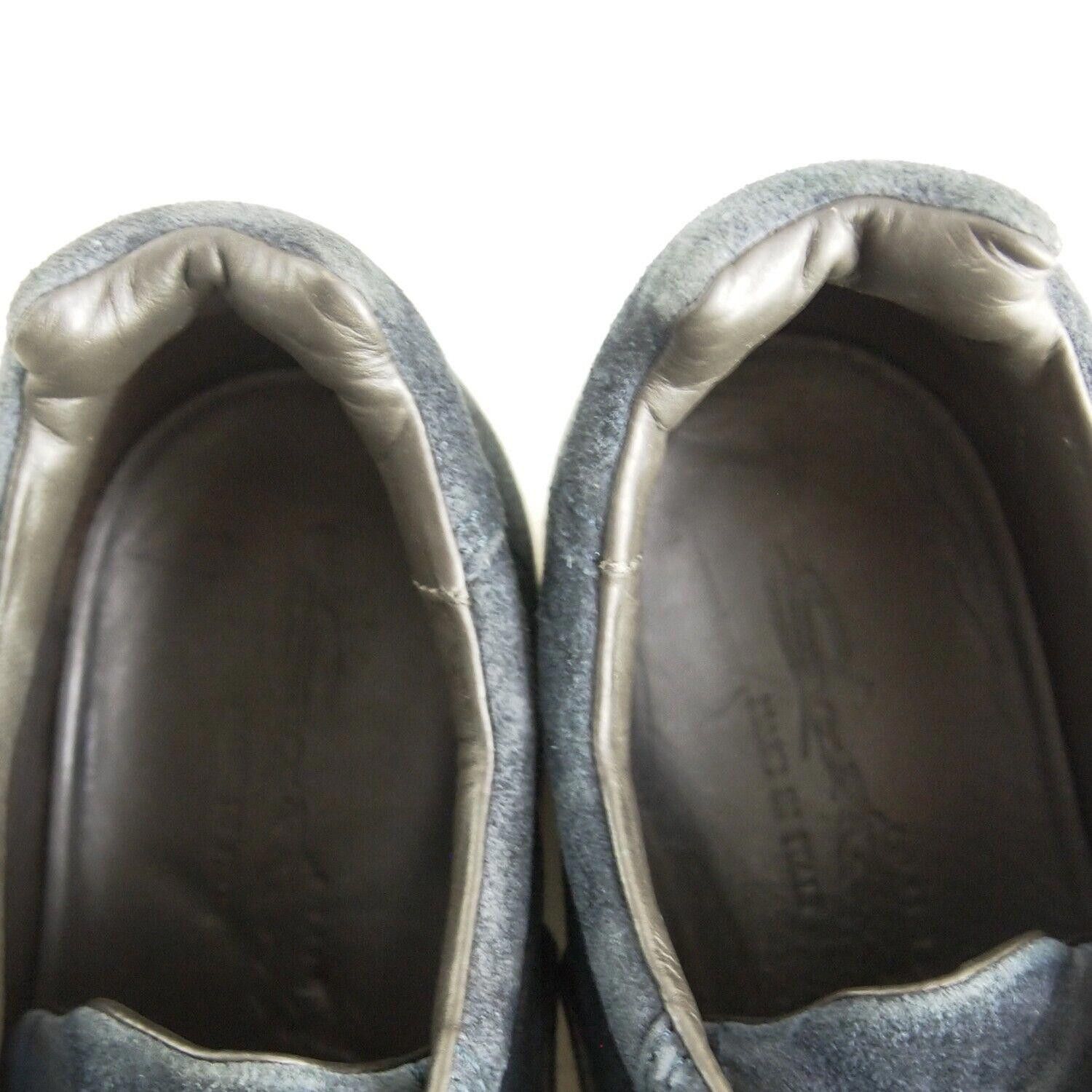 Santoni Santoni Low Top Sneakers Blue Suede Mens US 10.5 EU 43.5 Size US 10.5 / EU 43-44 - 9 Thumbnail