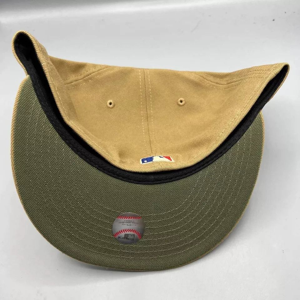New Era Houston Astros Hat Men 7 3/4 59Fifty New Era MLB Fitted Cap Size ONE SIZE - 6 Thumbnail