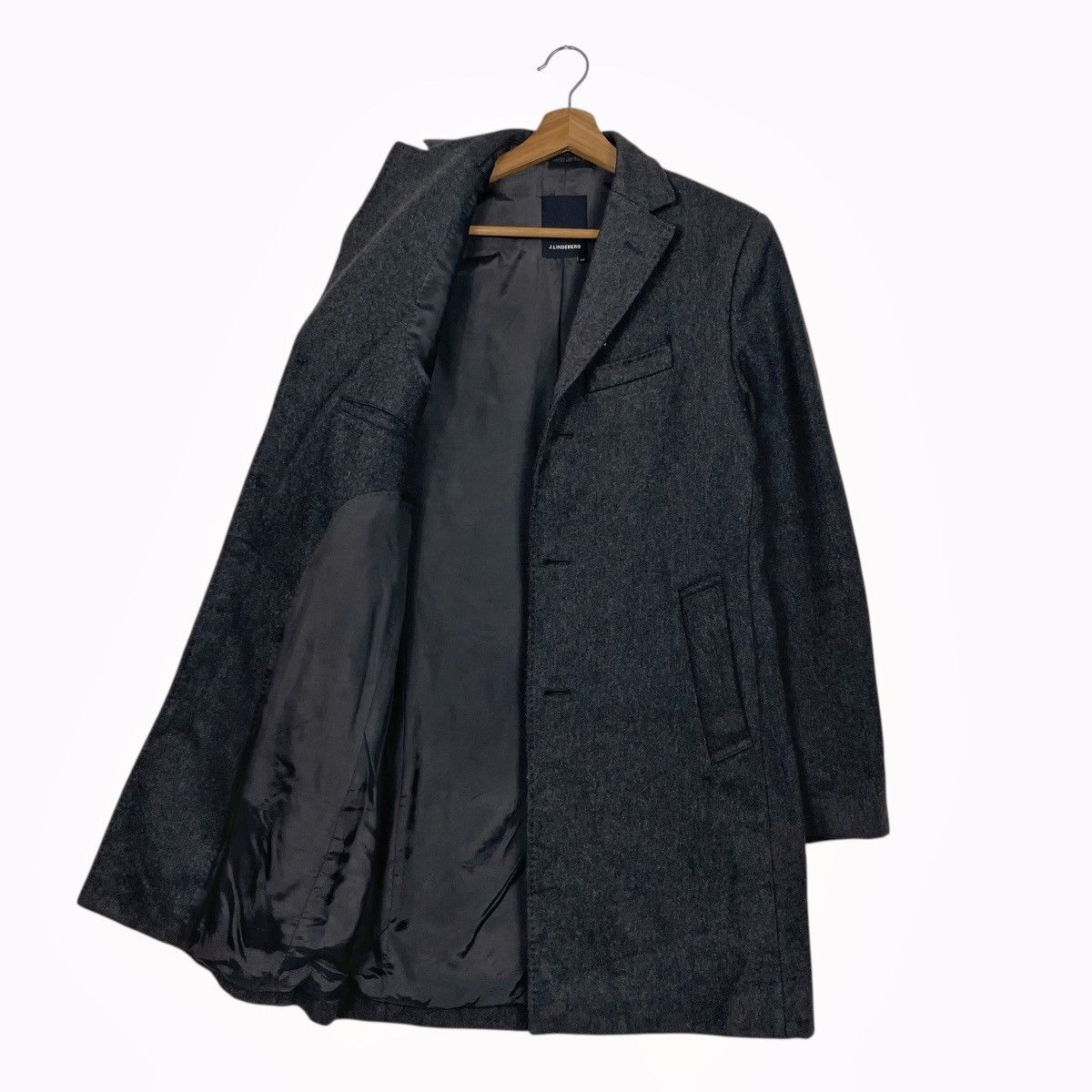 J.Lindeberg J.Lindeberg Wool Black Coat Size US S / EU 44-46 / 1 - 9 Thumbnail