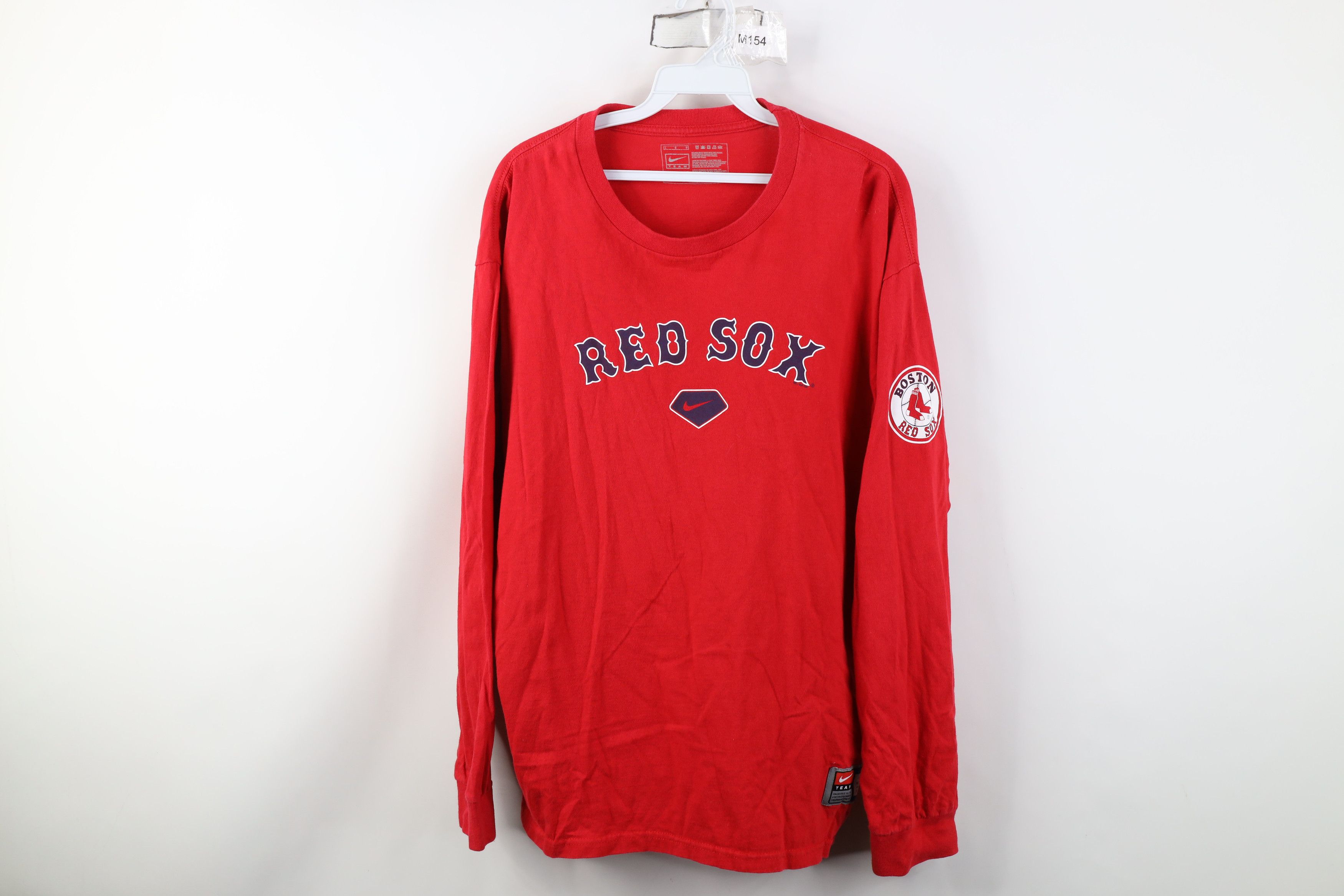 Nike Vintage Nike Swoosh Boston Red Sox Long Sleeve T-Shirt Size US L / EU 52-54 / 3 - 1 Thumbnail