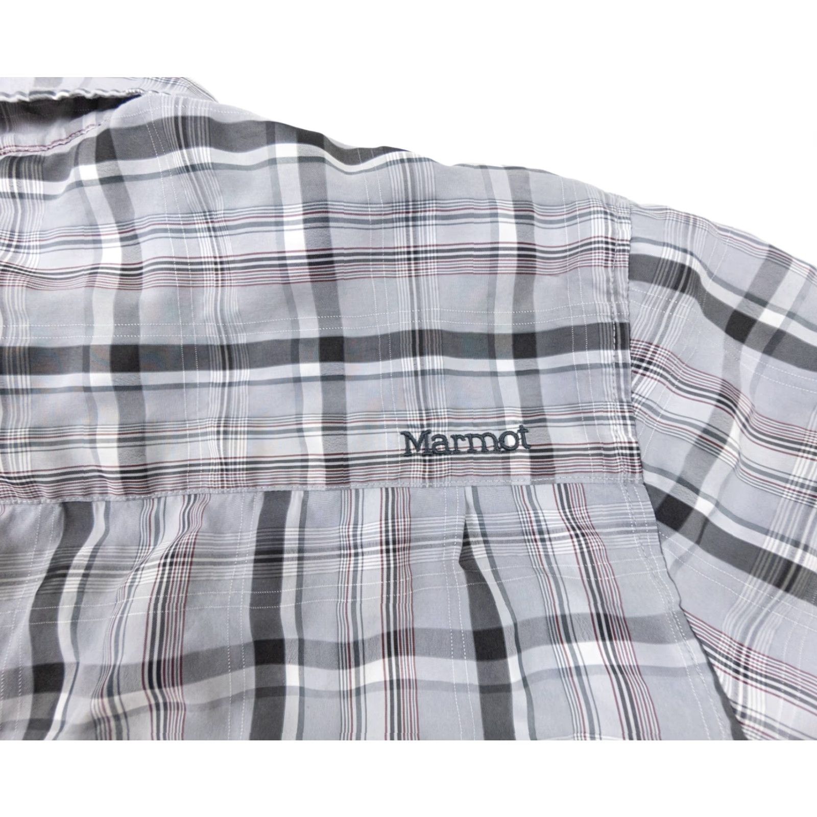 Marmot Marmot Shirt Men’s XL Button-Up Short Sleeve Plaid Gray Polyester Rayon Outdoors Casual Clothing Shirt Size US XL / EU 56 / 4 - 6 Thumbnail