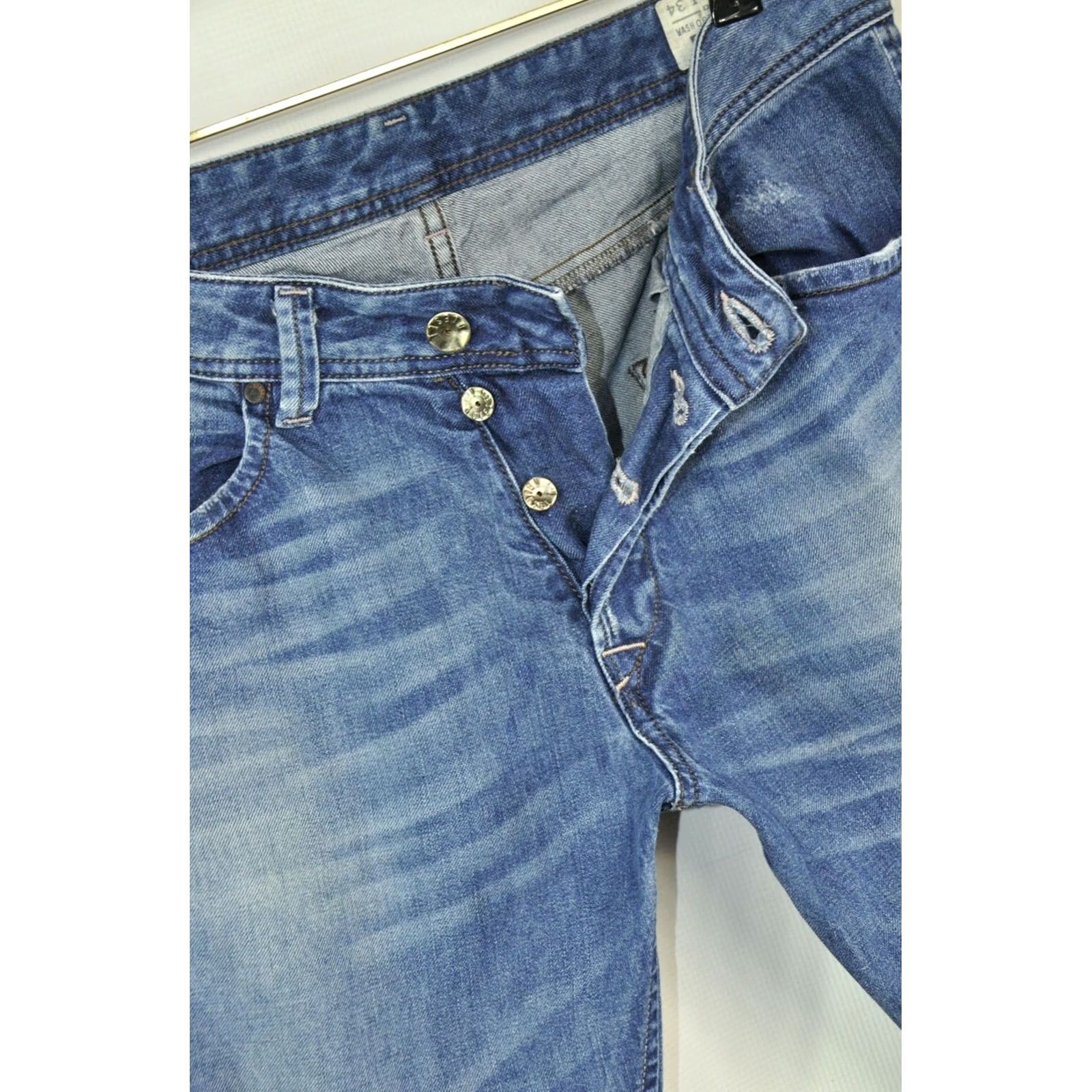 Diesel Diesel Darron 0886Q Regular Slim-Tapered Jeans Blue Mens W32/L34 Size US 32 / EU 48 - 7 Thumbnail