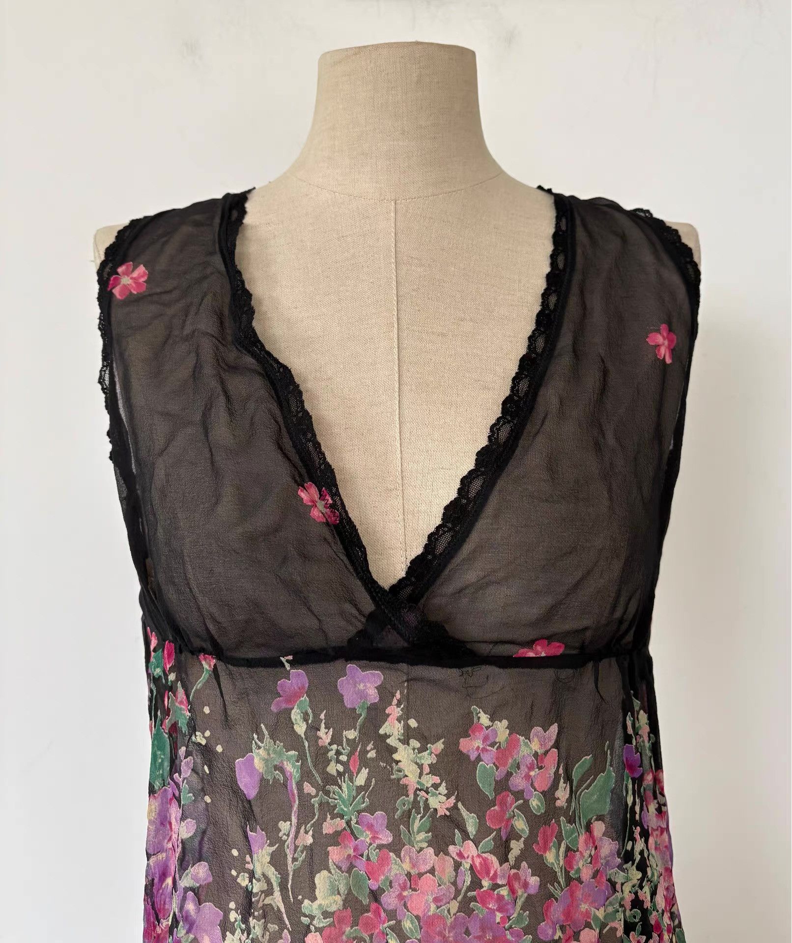 Marella Marella Women's Silk Sheer Top Ｑ21 Size M / US 6-8 / IT 42-44 - 9 Thumbnail