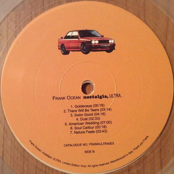 Frank Ocean Nostalgia Ultra Frank Ocean Limited White Vinyl Import Grailed