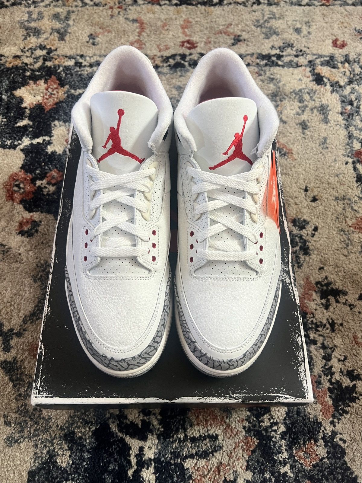 cement white jordans