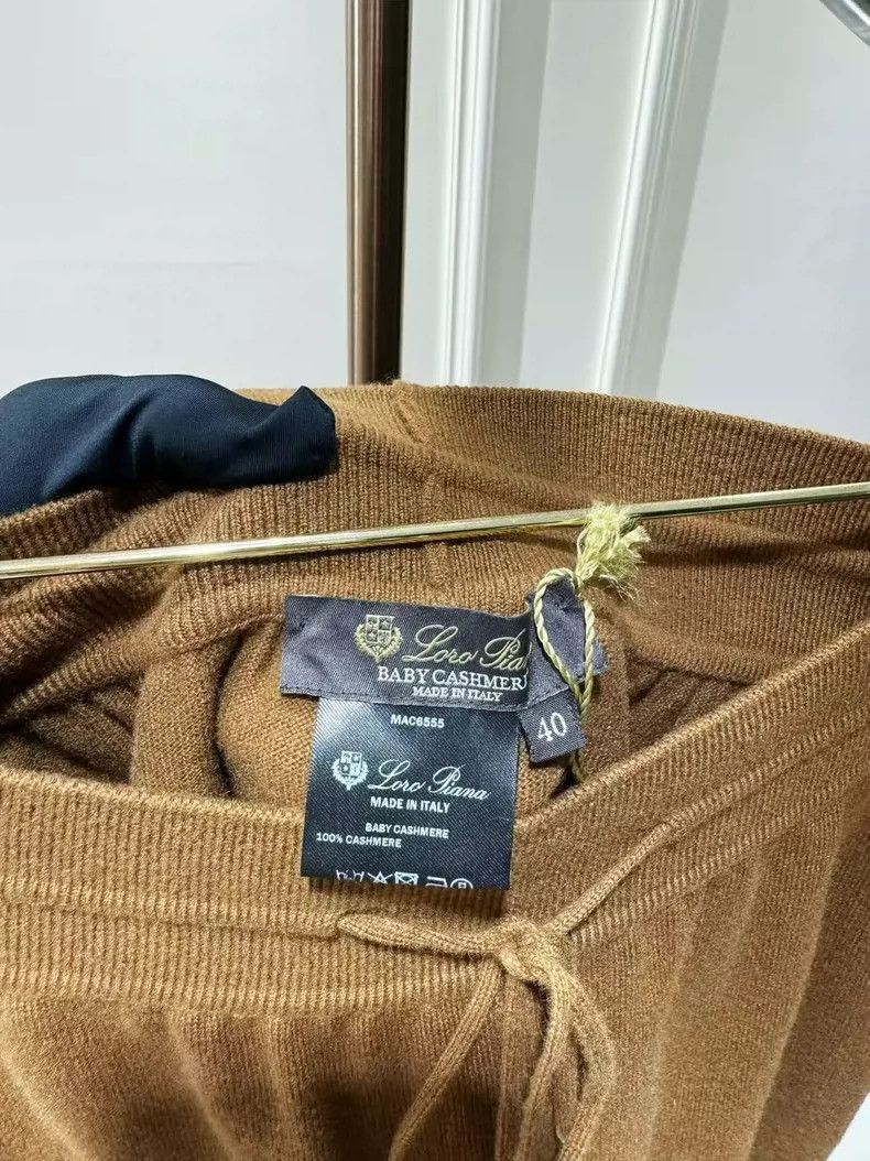 Loro Piana LORO PIANA Caramel colored cashmere knit pants Size 26" / US 2 / IT 38 - 3 Thumbnail