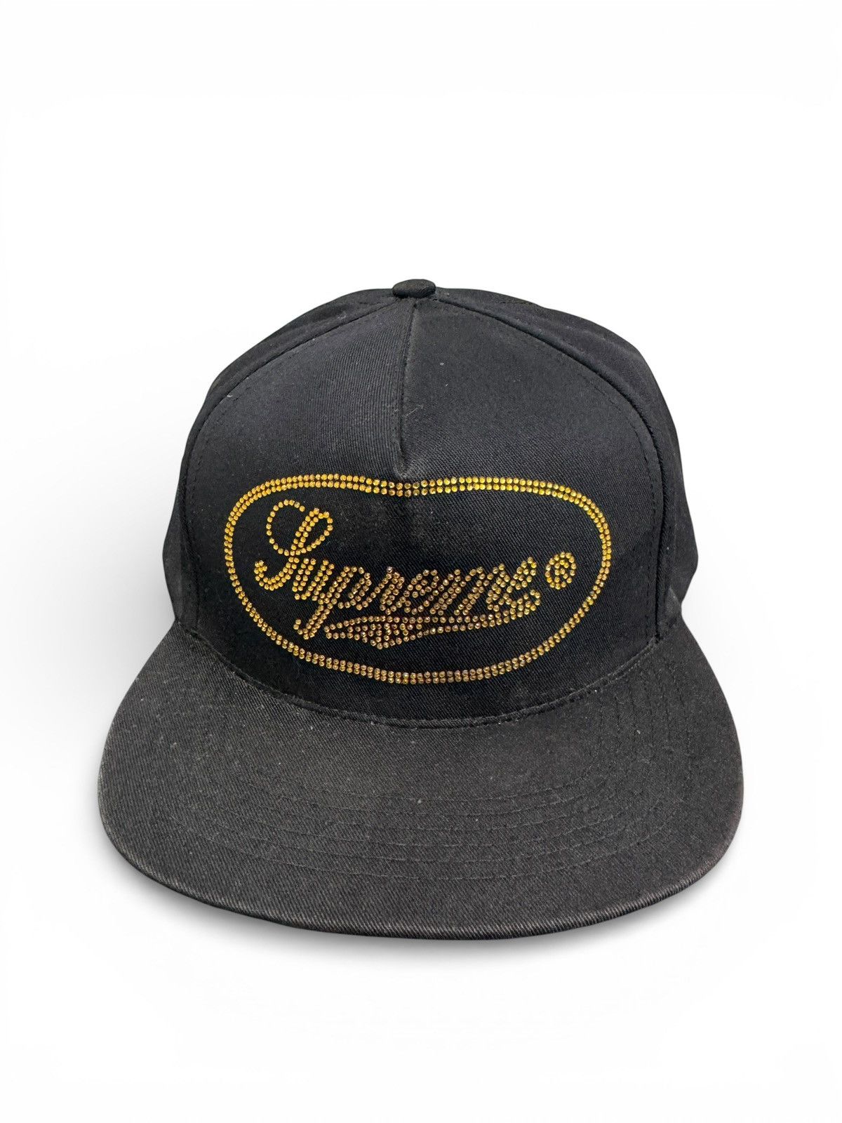 Supreme Supreme Black Gold Snapback Hat Size ONE SIZE - 1 Thumbnail